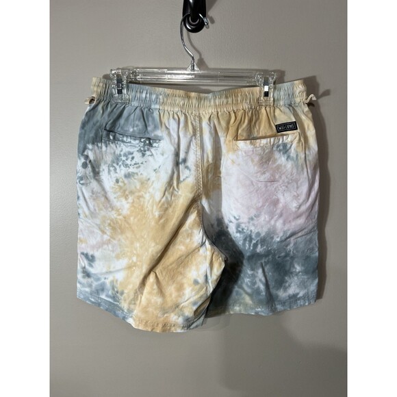 Welcome Skateboards Men's Yellow Blue Tie Dye Shorts Large - Picture 2 of 15